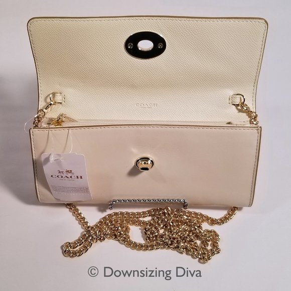 COACH Slim Envelope Wallet - Chalk - Picture 5 of 6